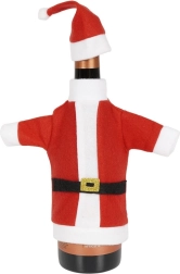 Christmas wine bottle cover Santa
