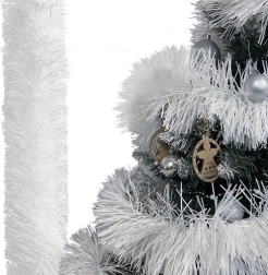 white Christmas garland 6 m RUHHY