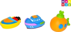 Set gumenih brodića za bebe, 3 kom