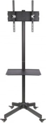 Mobilní TV stojan s policí pro 23–55" (nosnost 25 kg)
