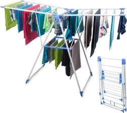 Two-level clothes dryer, large, foldable