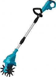 Coltivatore da giardino pieghevole a batteria con manico telescopico, 2× batterie