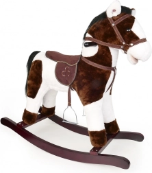 Cavallo a dondolo marrone e bianco