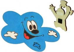 Wooden Decorative Magnet Cloud