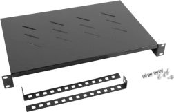 Legbord voor 19" kasten 1U, 600 mm, zwart LANBERG