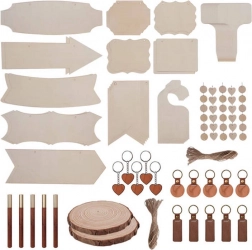 set of wooden materials for LASERPECKER engraving, 190 pcs