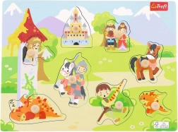 Wooden puzzle medium – castle, 8 pieces