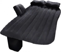 Nafukovací automobilová matrace s elektrickou pumpou 130 × 80 cm – Černá