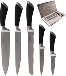Sæt med køkkenknive i rustfrit stål MOTION, 5 stk.