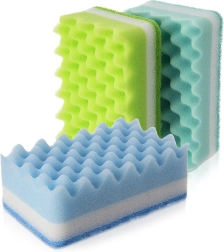 Kitchen sponges for dishes 3 pcs