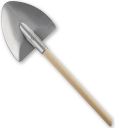 Androni garden heart-shaped shovel with wooden handle