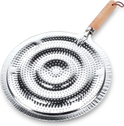 Metall-Flammenverteiler für den Herd 21 cm mit Holzgriff