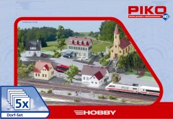 Piko Hobby Village Building Set, 5 pieces