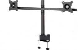 support de bureau pour deux moniteurs 19–27″ avec VESA 75×75 et 100×100, capacité 20 kg