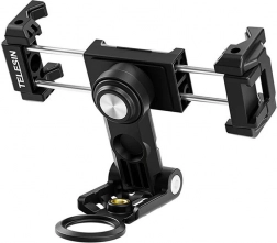 Telesin supporto multifunzione per smartphone con slitta cold shoe e rotazione a 360°