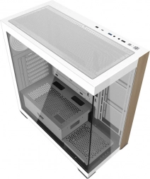 Case per computer Darkflash DS900W, bianco, senza ventole