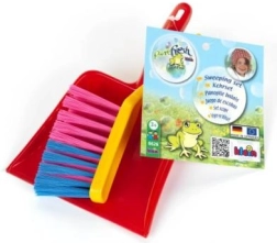 Plastic broom and dustpan for children