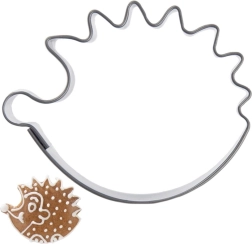 Stainless steel hedgehog cookie cutter 5 cm