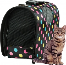 Borsa per il trasporto di animali con pois