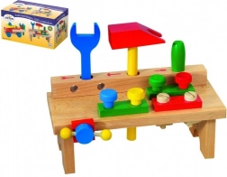 Detoa werkbank – houten werktafel met gereedschap