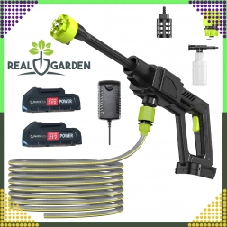 Cordless Pressure Washer 21 V, 30 bar, 300 W – wireless, set with hose and 6‑in‑1 nozzle