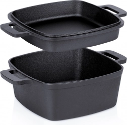 Cast iron pot with lid 2-in-1 CAST LINE 25 cm, 4.5 l / 1.8 l