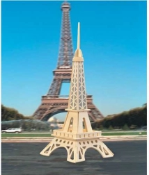 Woodcraft puzzle 3D in legno Torre Eiffel