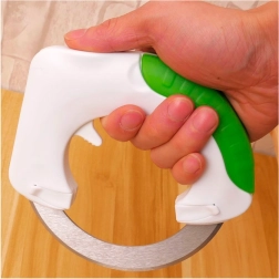 Multifunkciós kerek kés pizzához, húshoz és zöldséghez