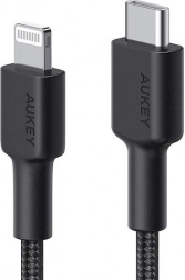 Najlonski kabel Lightning-USB C črn 2 m