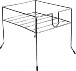 Steel stand for beverage dispenser with tap