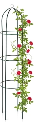Vilde garden obelisk for climbing plants 36 × 36 × 194 cm, green