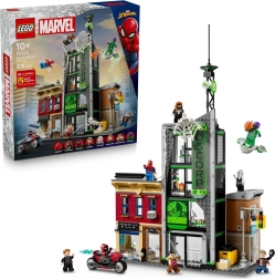 LEGO Marvel Spider-Man et Oscorp – scène urbaine avec minifigurines
