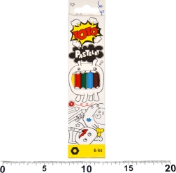 Hexagonal Crayons 6 pcs