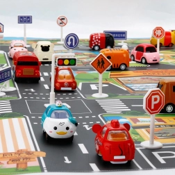 Waterproof Children's Play Mat City with Traffic Signs