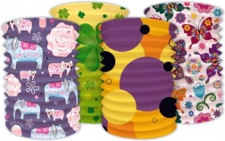 Lampione di carta a cilindro per carnevale