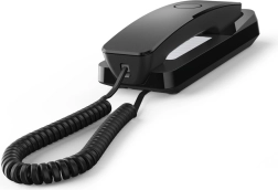 Gigaset Desk 200 zwart – compacte bedrade telefoon voor bureau en wand