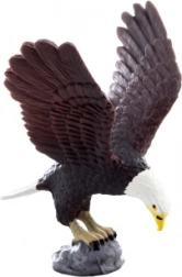 Figurine en plastique d’aigle pygargue à tête blanche 9 cm