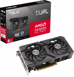 scheda grafica asus dual radeon rx 7600 evo oc 8 gb gddr6