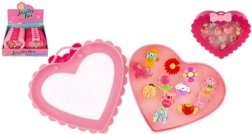 Set di anelli regolabili in plastica - motivi vari