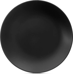Ceramic shallow plate black 27 cm