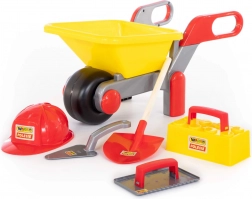 Kinder Bausatz Wader Polesie mit Schubkarre