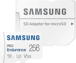 Samsung PRO Endurance microSD-kort 256 GB + SD-adapter