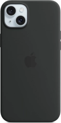 Silicone Case with MagSafe for iPhone 15 Plus – Black