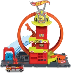 Hot Wheels City super gasilska postaja z zanko