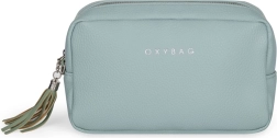 Cosmetic Bag EMILY Leather in Mint Color