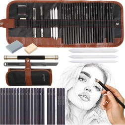 Set professionnel de dessin et d’esquisse 29 pcs Maaleo