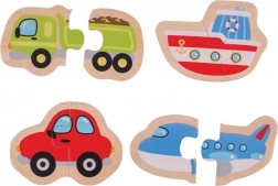Wooden Simple Puzzles Vehicles – BIGJIGS TOYS