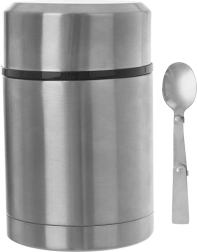 Thermos per alimenti in acciaio inox 650 ml con cucchiaino pieghevole ORION