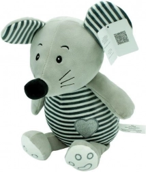 Mascotte a righe Hugs - topo 26 cm