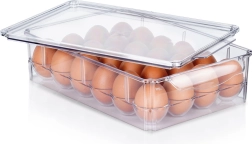 Organizer in plastica per uova con coperchio per 24 pezzi